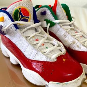 Nike Air Jordan 6 Rings Shoes in Multicolor Size 4.5 Youth Vintage Unique